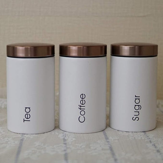 3 Piece Kitchen Canister Set with Lid