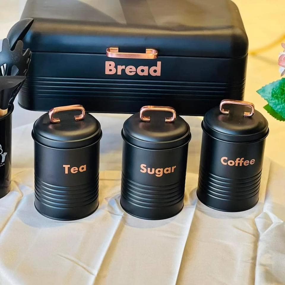 Bread Box With 3 Pcs Jar