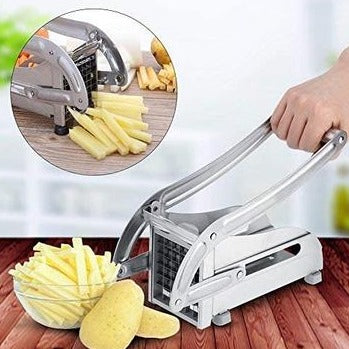 Stainless Steel Blades French Fries Potato Slicer Machine,Cucumber Slicer Machine, Home Kitchen Gift Slicer Machine