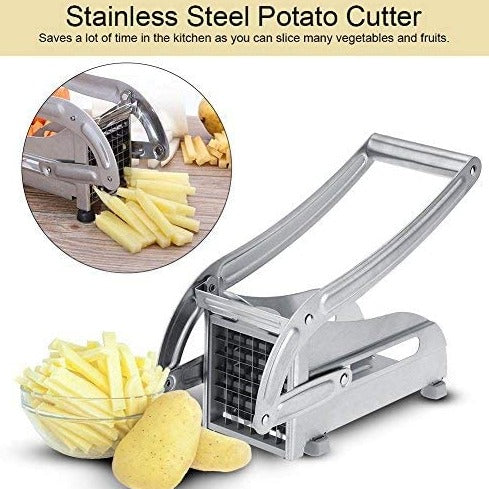 Stainless Steel Blades French Fries Potato Slicer Machine,Cucumber Slicer Machine, Home Kitchen Gift Slicer Machine