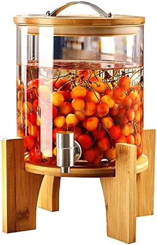 BEVERAGES DISPENSER WITH WOODEN BASE