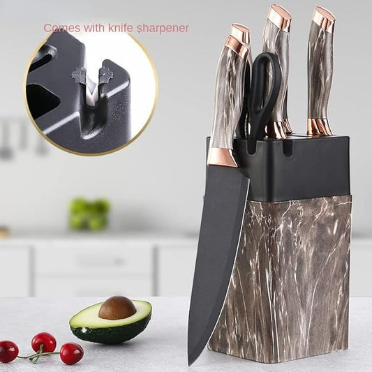 Kitchen Knife Sets, 7pcs Chef Knife Set Meat Cleaver Stainless Steel