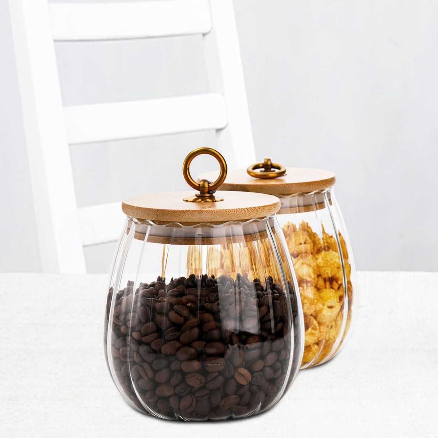 Golden Glass Jar