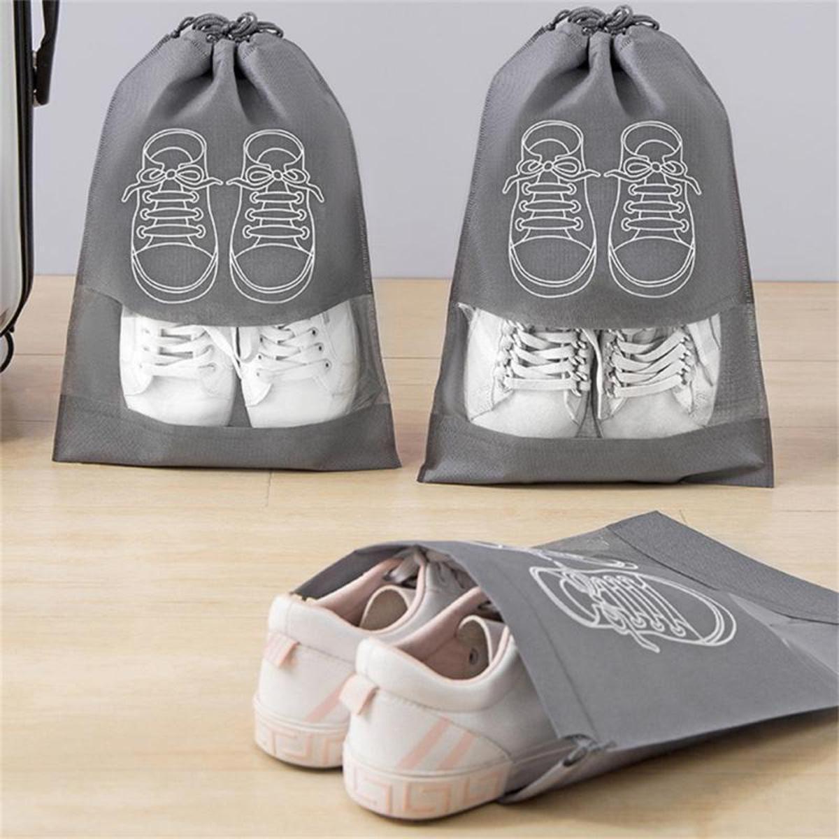 Portable Travel Shoe Bag Pack of 2/3/4