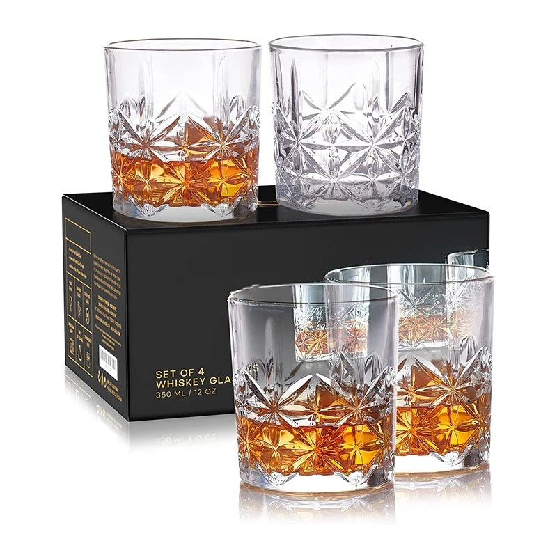 Whiskey Glass-Pack of 6, 340ML