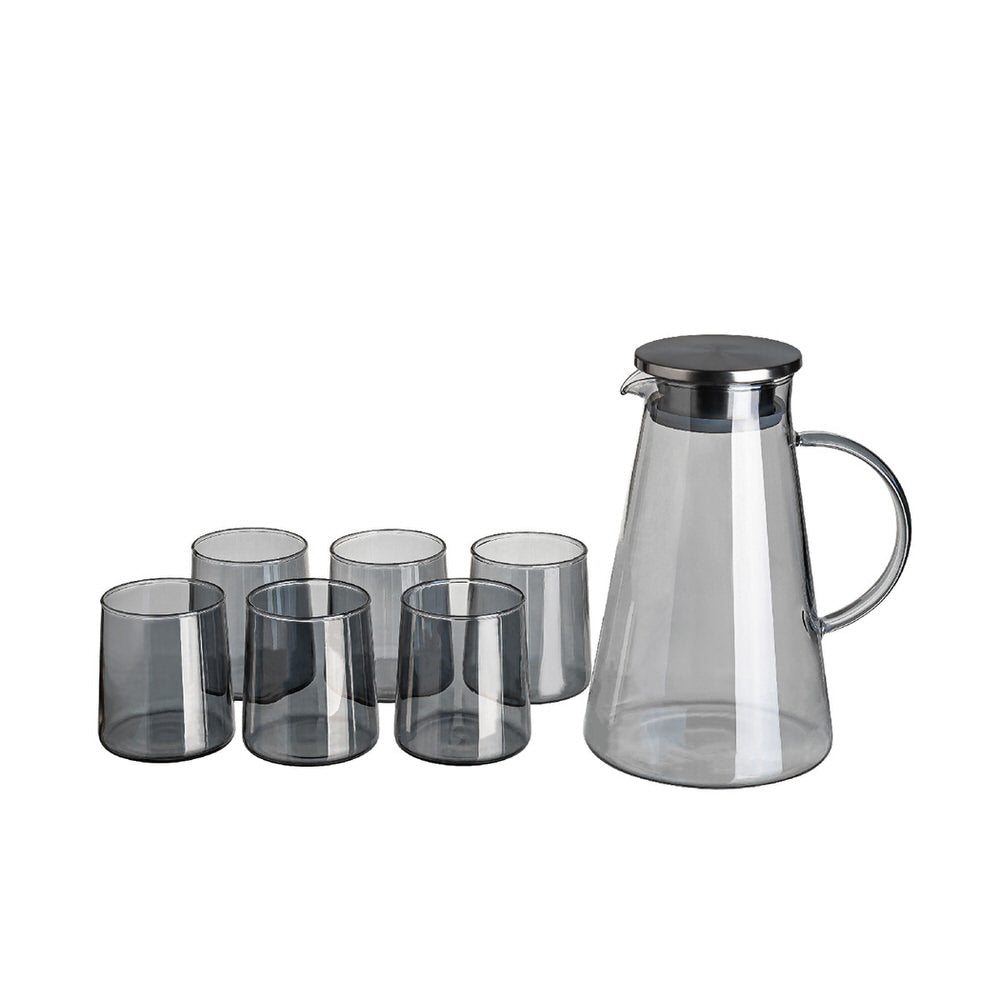 6 PCS Borosilicate Tumbler & Pitcher Set