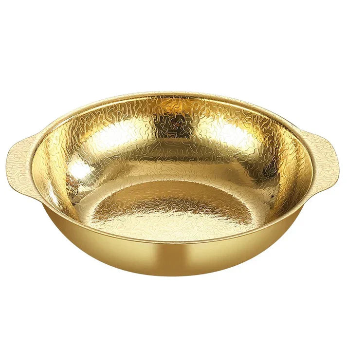 Luxury Gold Bowl With Texture