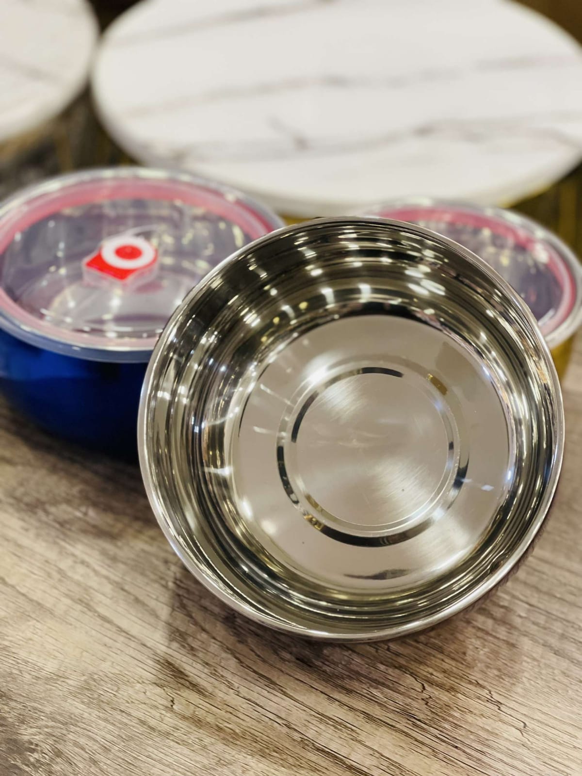 Stainless Steel Fresh-keeping bowl set with Lid