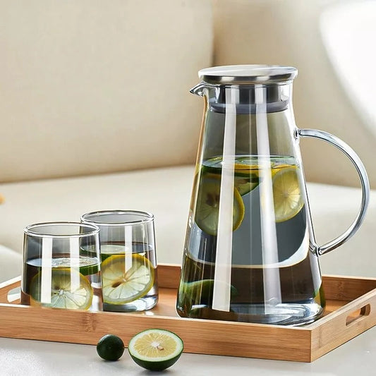 6 PCS Borosilicate Tumbler & Pitcher Set