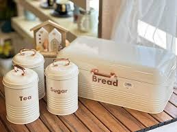 Bread Box With 3 Pcs Jar