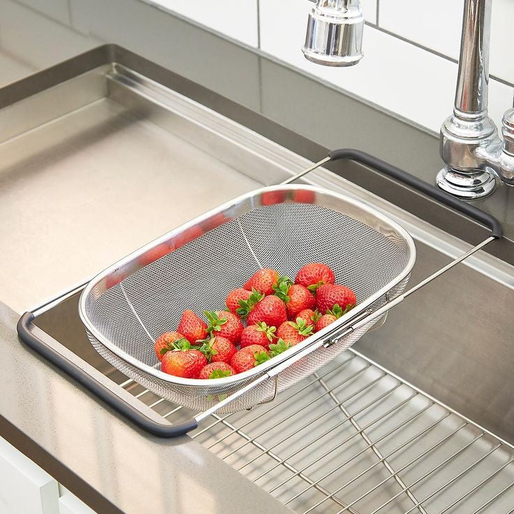 OVER THE SINK COLANDER STRAINER BASKET