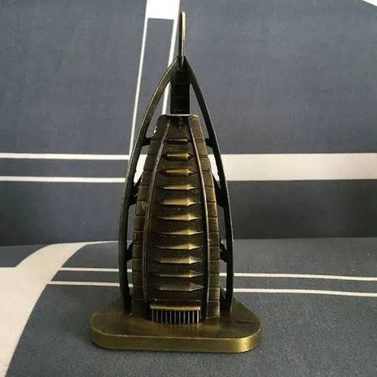 Dubai Hotel Burj Al-Arab Replica Metal Statue