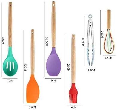 12Pcs Kitchen Cooking Utensils Set With Wooden Handle