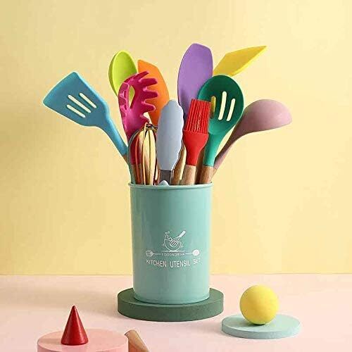 12Pcs Kitchen Cooking Utensils Set With Wooden Handle