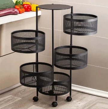 Premium Round Metal Trolley