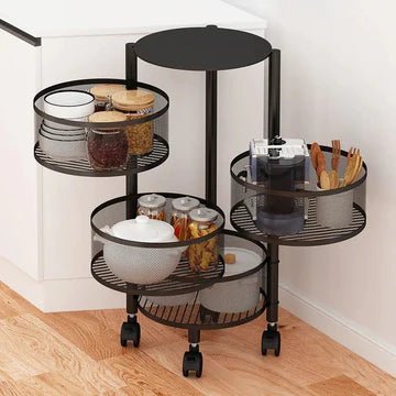 Premium Round Metal Trolley